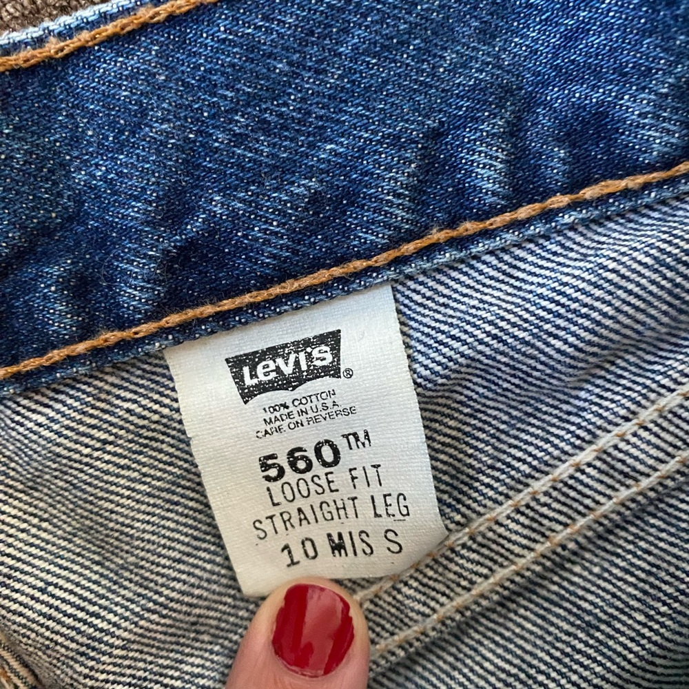 Vintage Vtg Levi’s 560 Loose Fit Straight Leg 28 inch waist - Picture 2 of 8